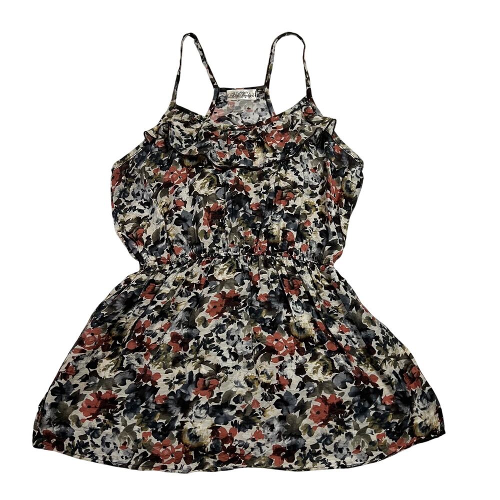 Love Culture Sleeveless Scoop Neck Floral Tank Top Size Medium Racerback Boho